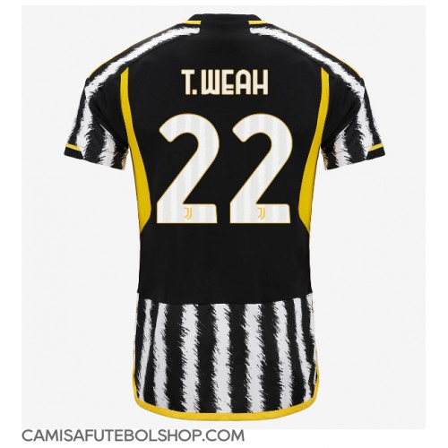 Camisa de time de futebol Juventus Timothy Weah #22 Replicas 1º Equipamento 2023-24 Manga Curta